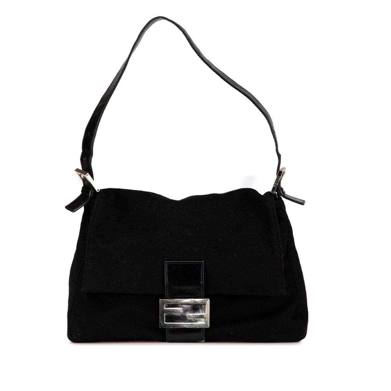 Fendi Mamma Baguette Black Wool