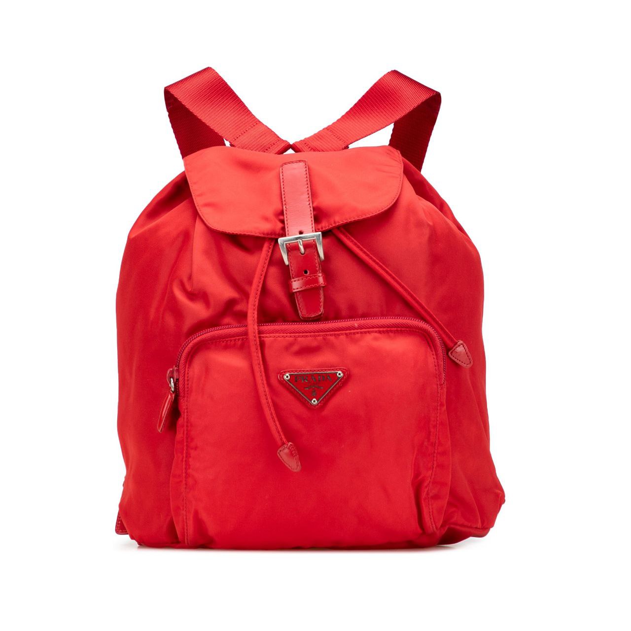 Prada Tessuto Backpack Red