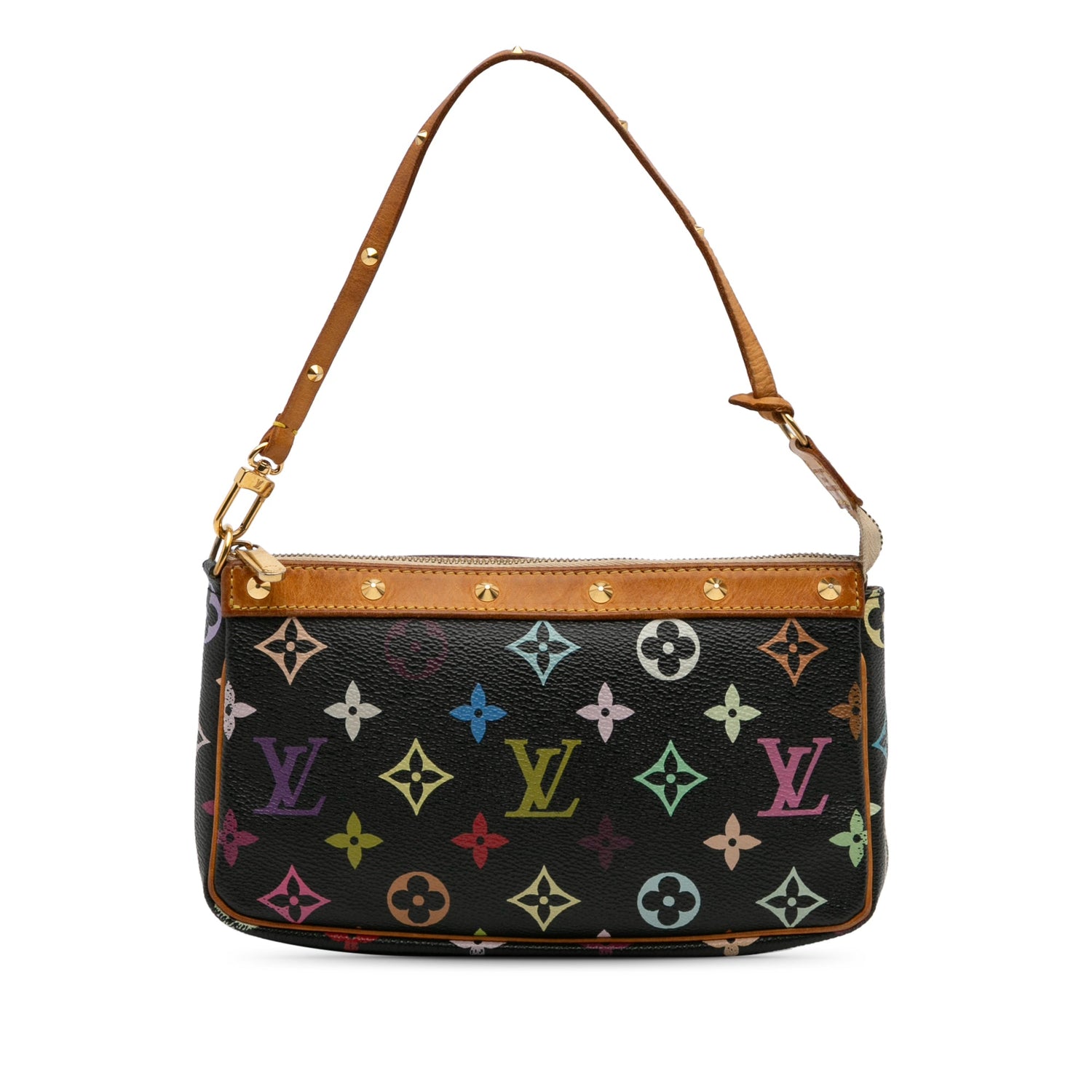 Pochette Accessoires Multicolor Monogram Black