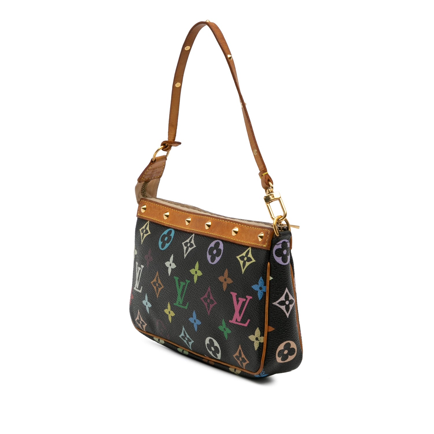 Pochette Accessoires Multicolor Monogram Black