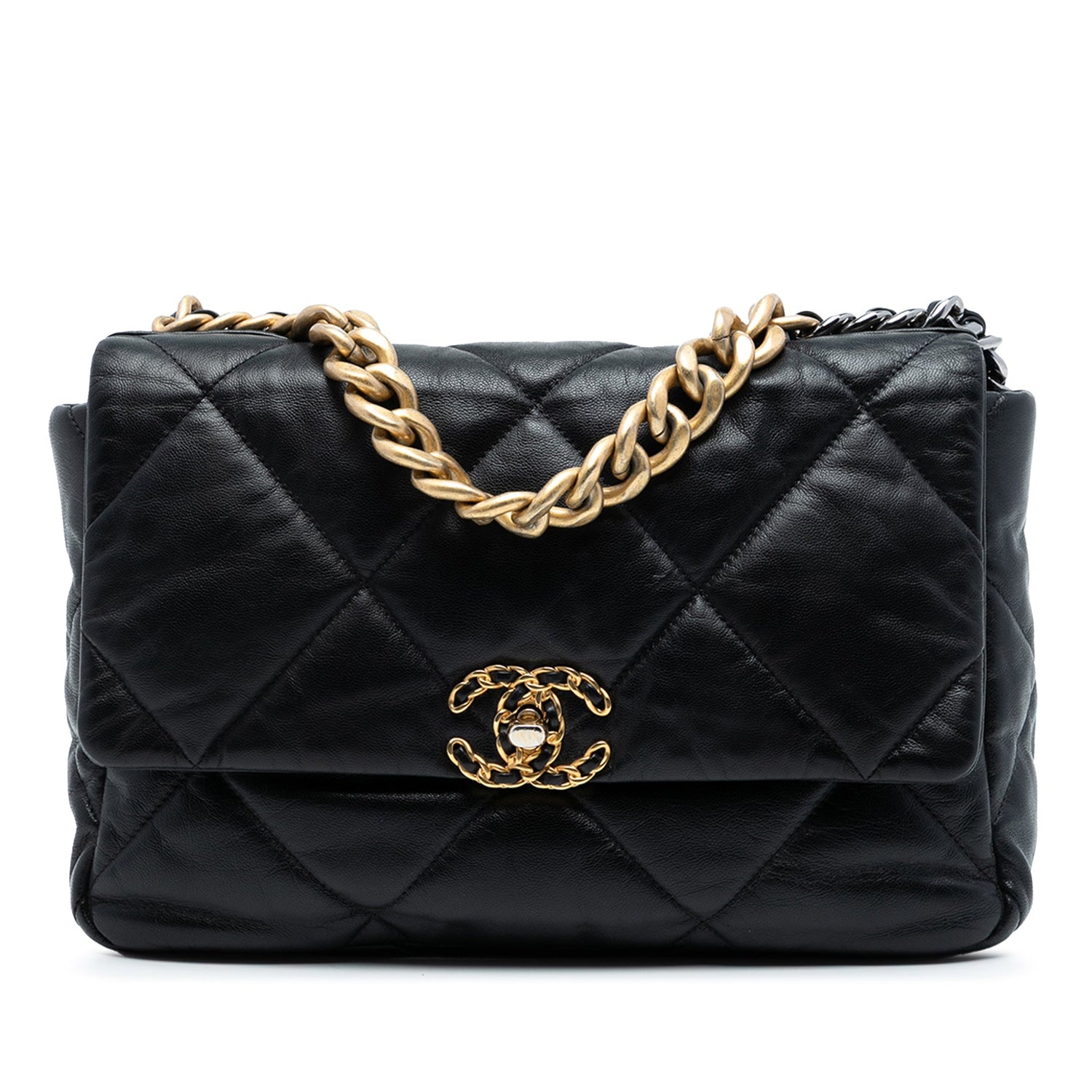 Chanel 19 Large Flap Black Lambskin