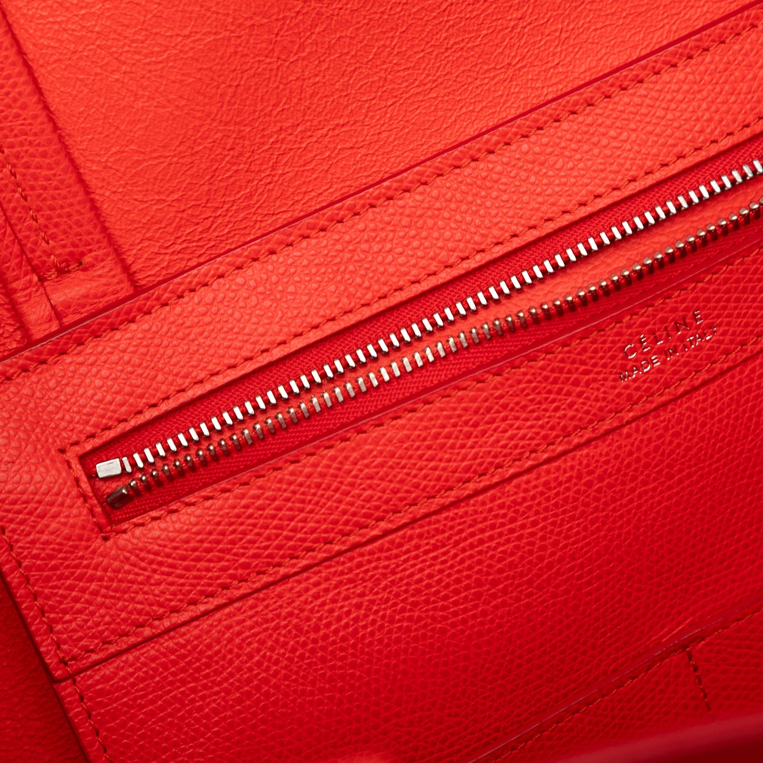 Céline Horizontal Phantom Tote Red
