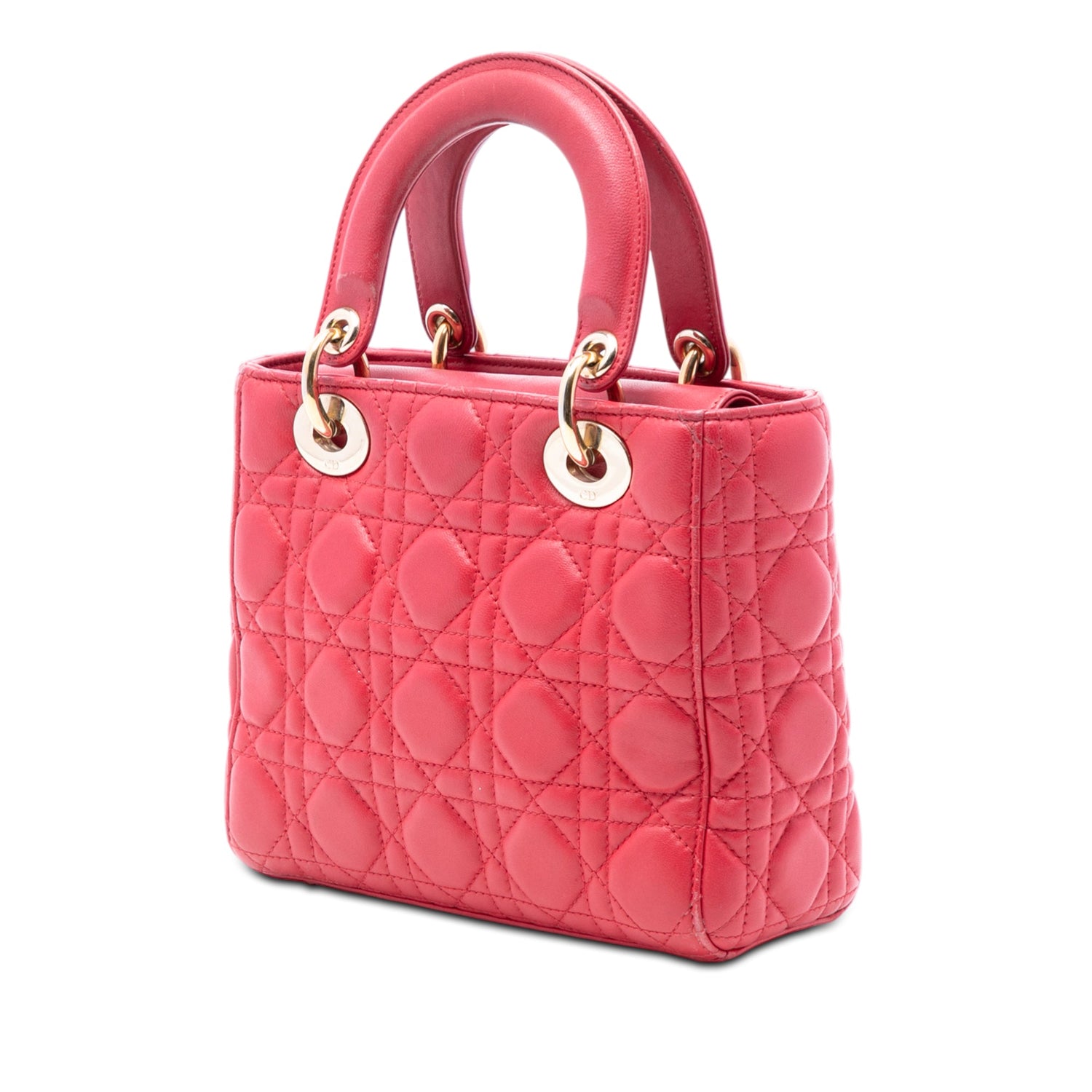 Small Lady Dior Coral Pink Lambskin