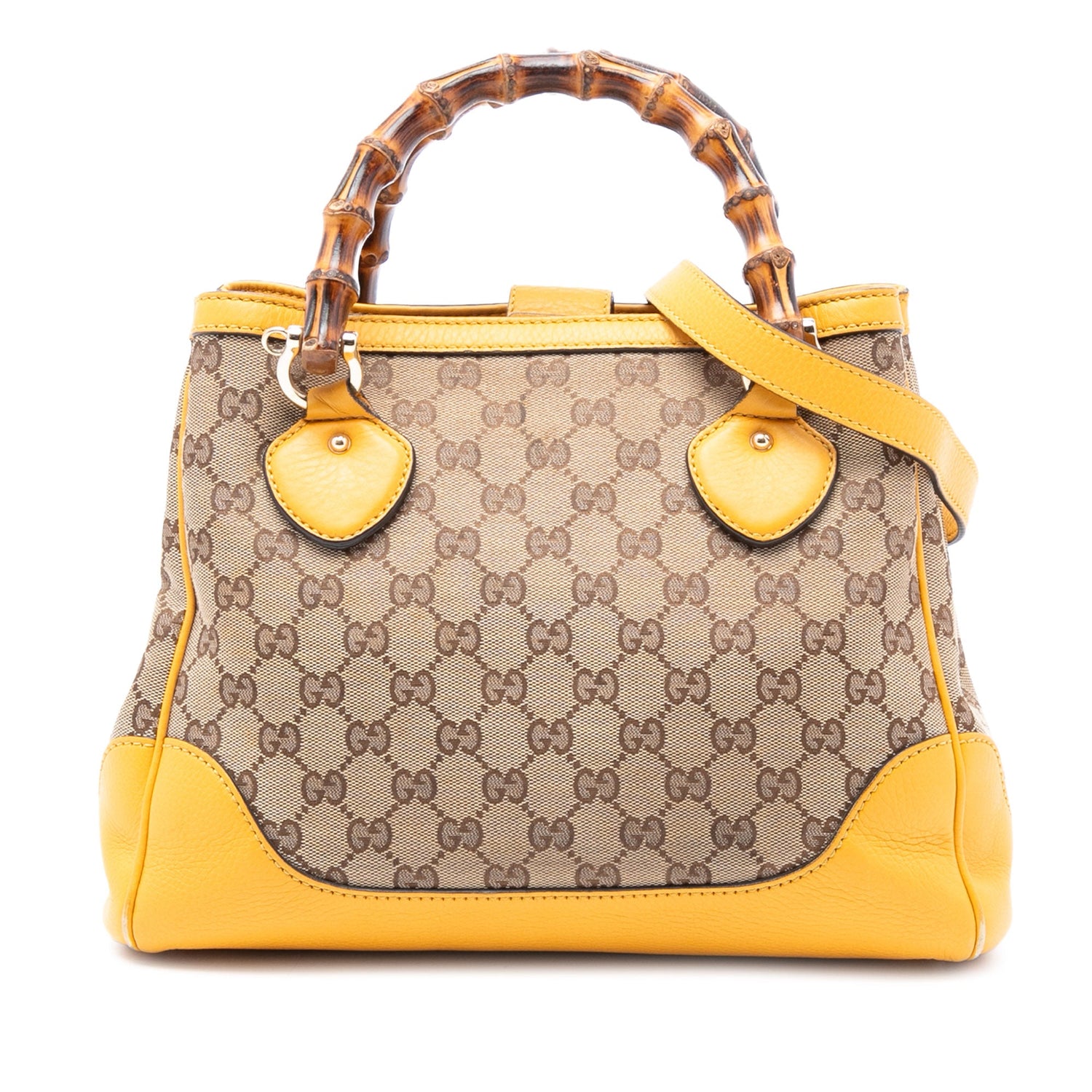 Diana Bamboo GG Canvas Yellow