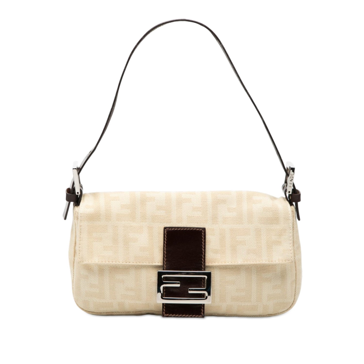 THE Fendi Baguette Zucca Cream