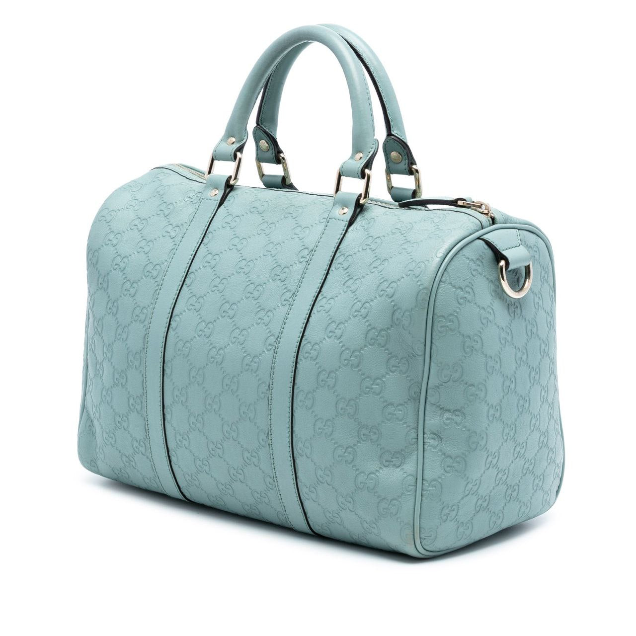 Gucci Medium Boston Joy Leather Turquoise