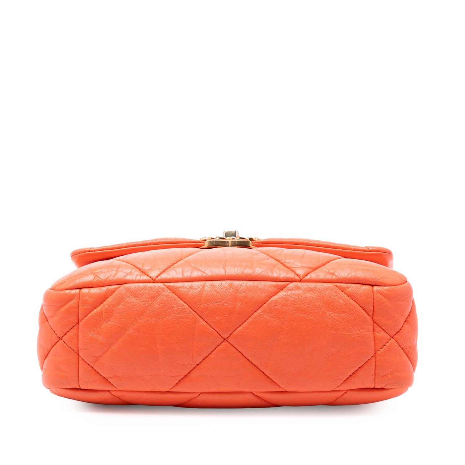 Chanel 19 Medium Flap Orange Lambskin
