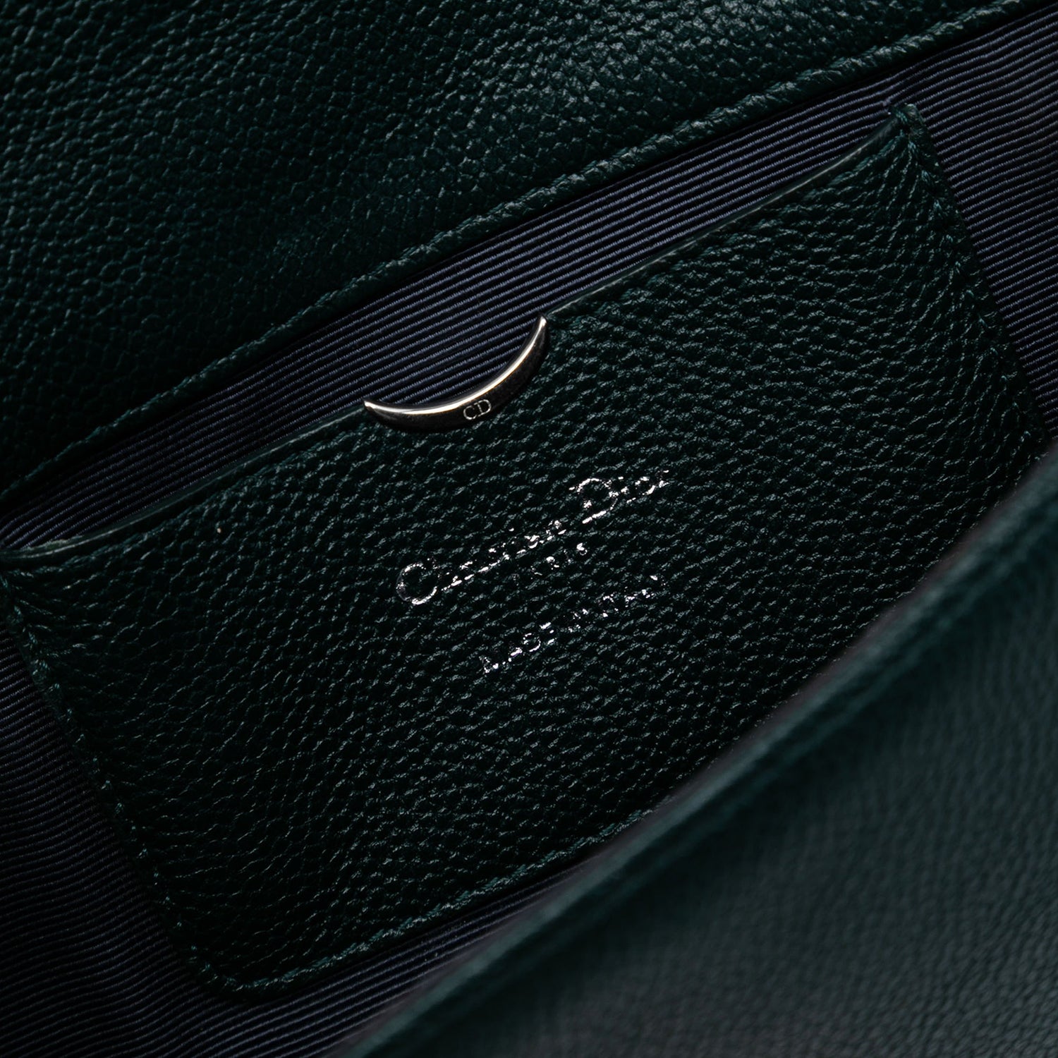 Diorama Croisière Pochette Dark Green Grained Calf