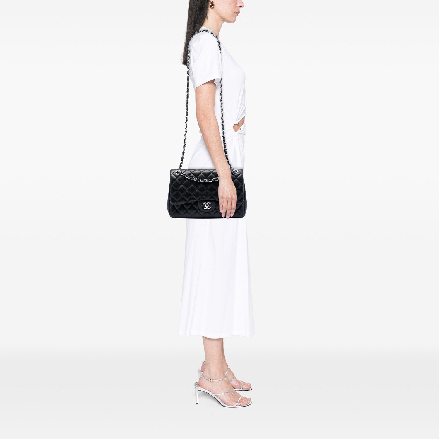 Chanel Jumbo Classic Lambskin Double Flap Black + Certificate