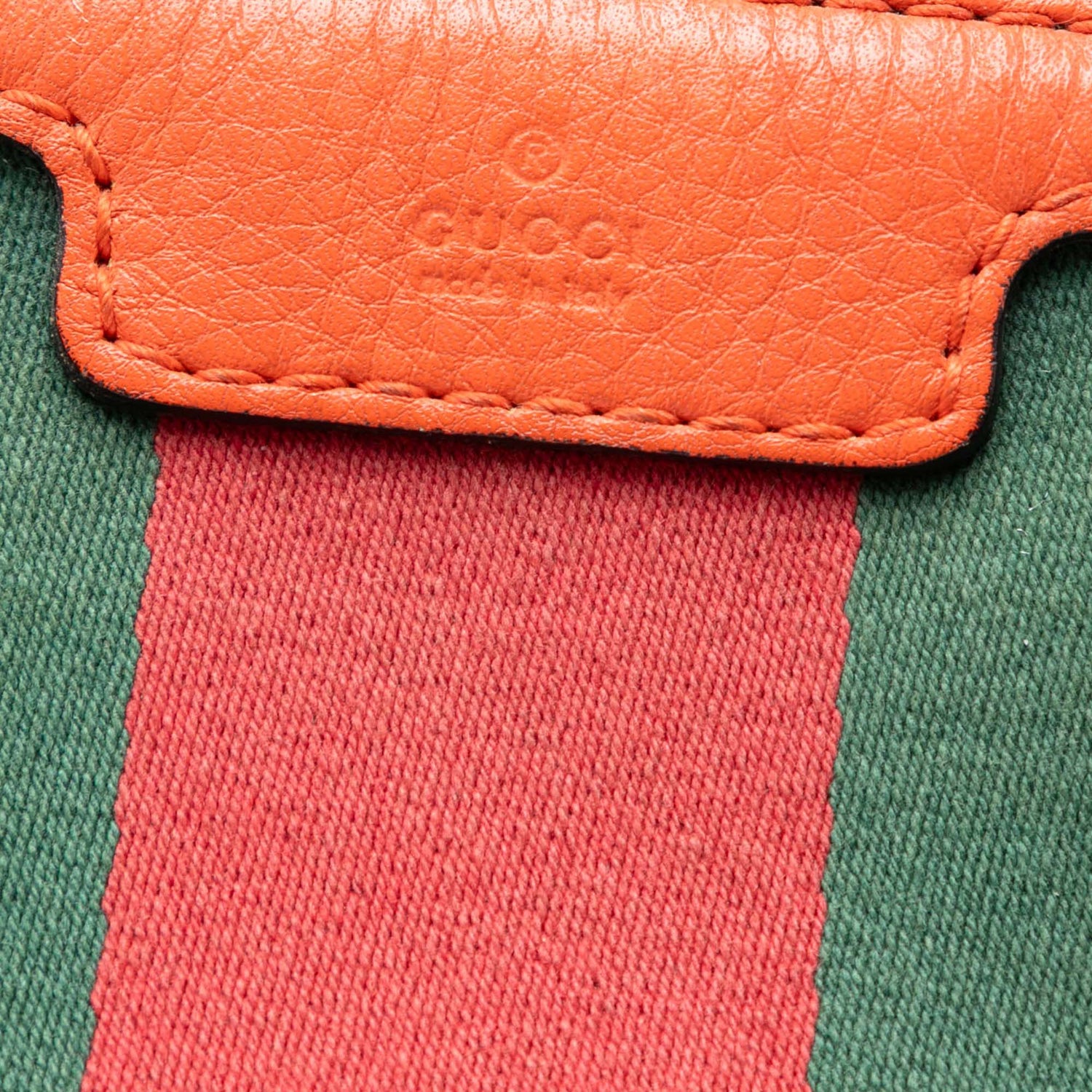 Gucci Medium Boston Joy Web Orange Canvas GG