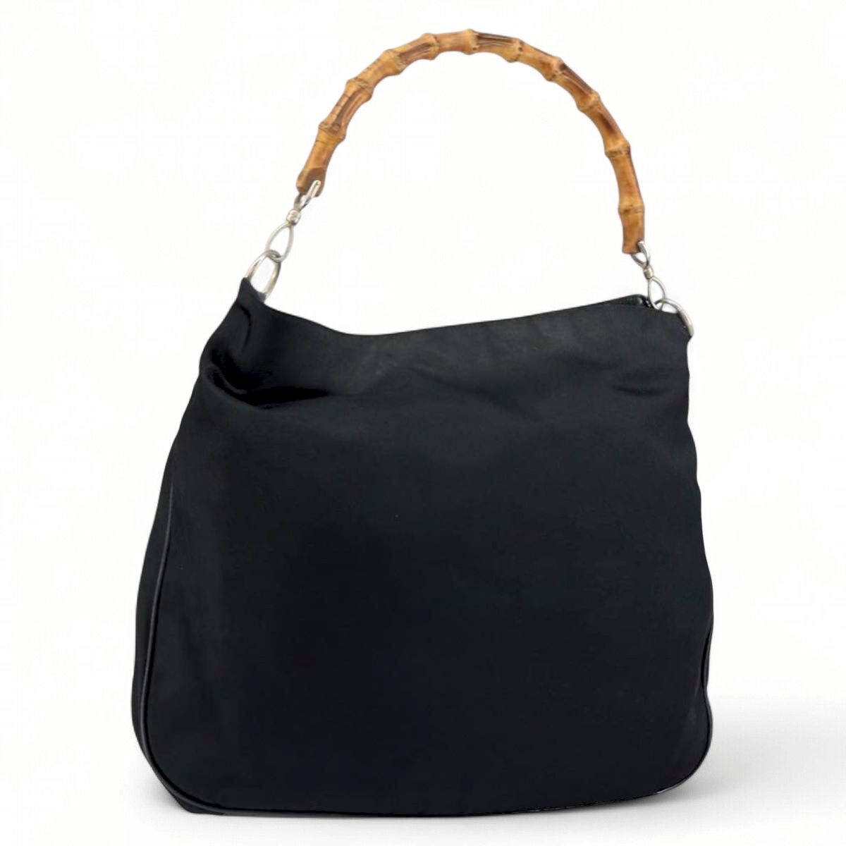 Gucci Medium Bamboo Nylon Black