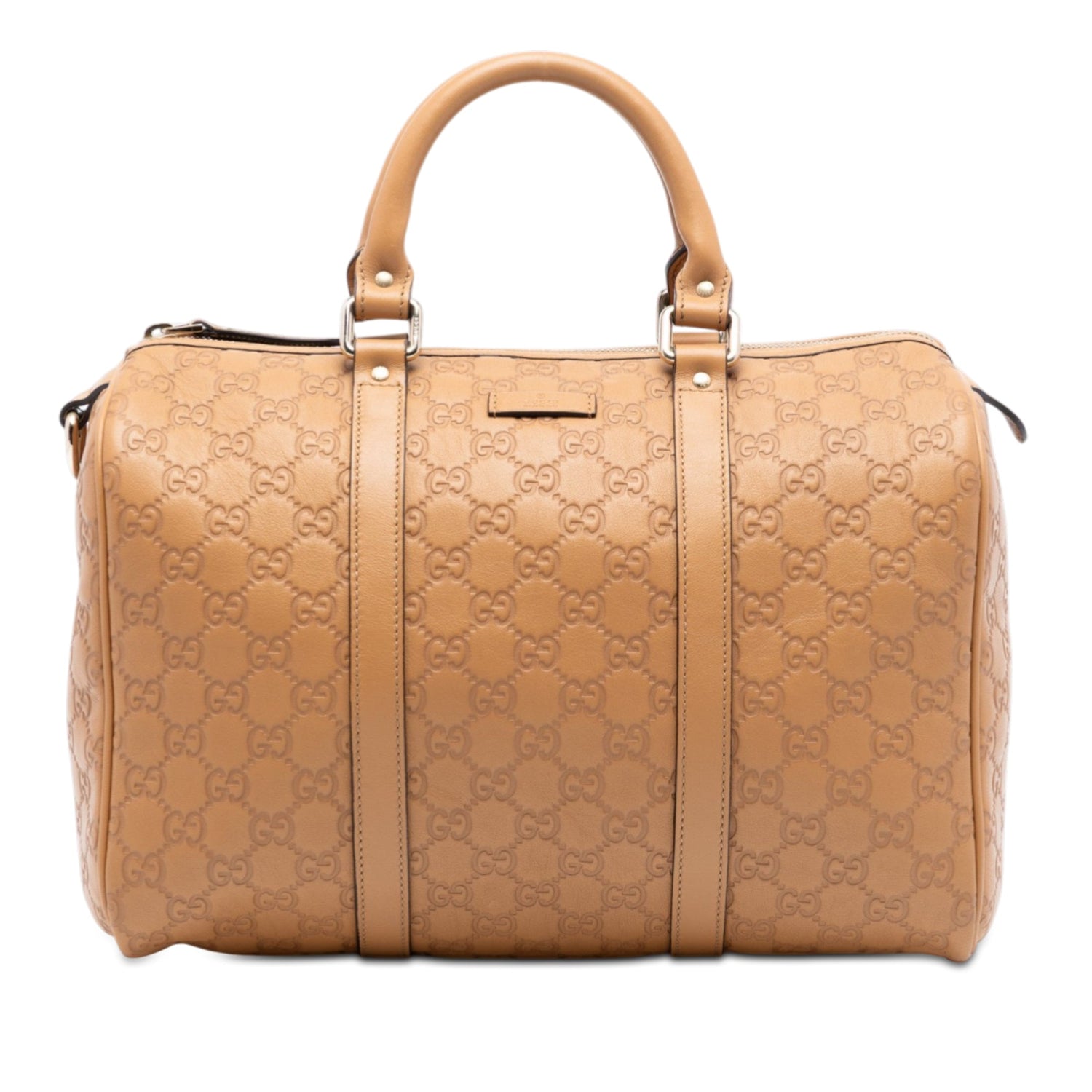 Gucci Medium Boston Guccissima Joy Caramel Leather