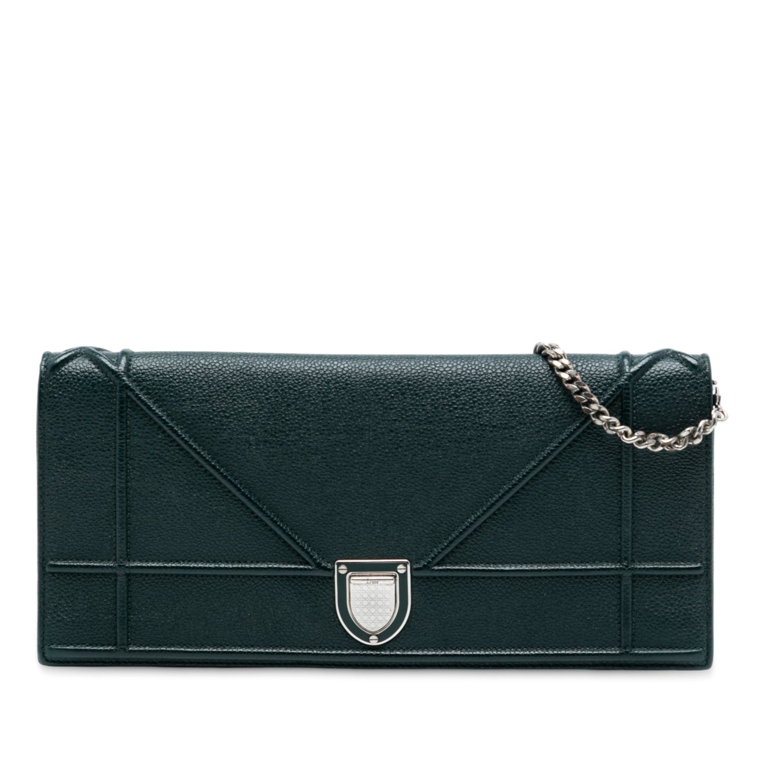 Diorama Croisière Pochette Dark Green Grained Calf