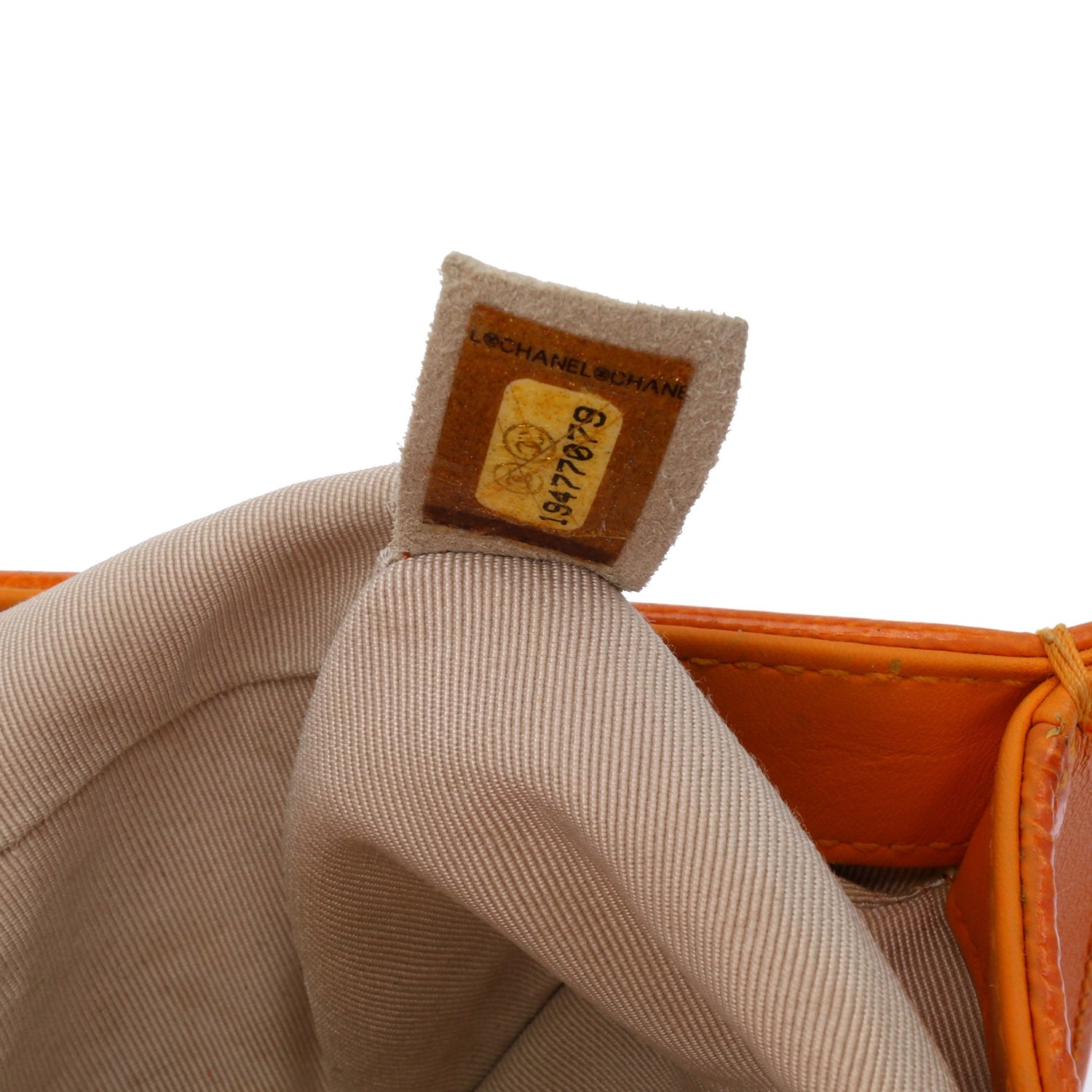 Chanel Boy Medium Flap Patent Leather Orange