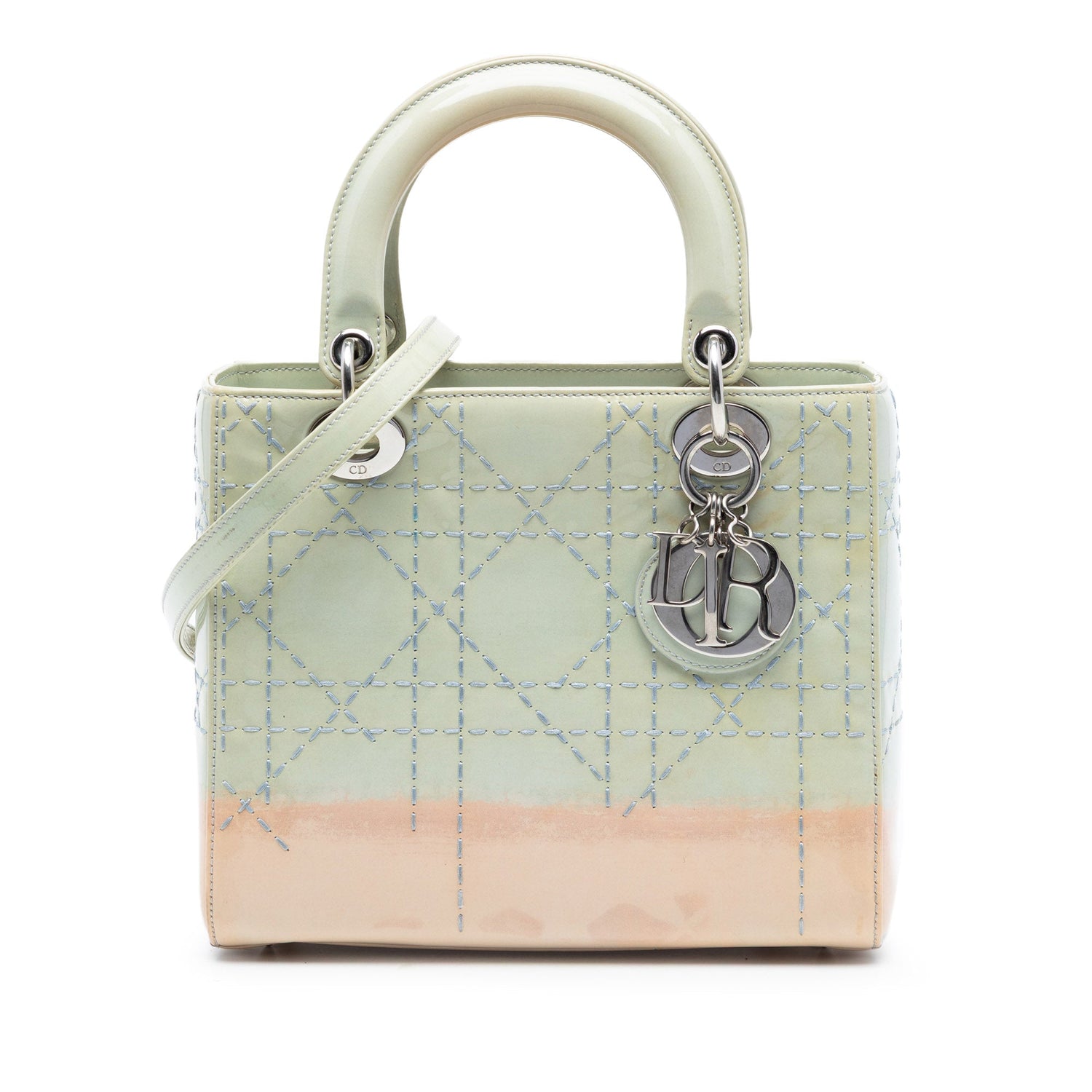 Medium Lady Dior Ombre Patent Leather