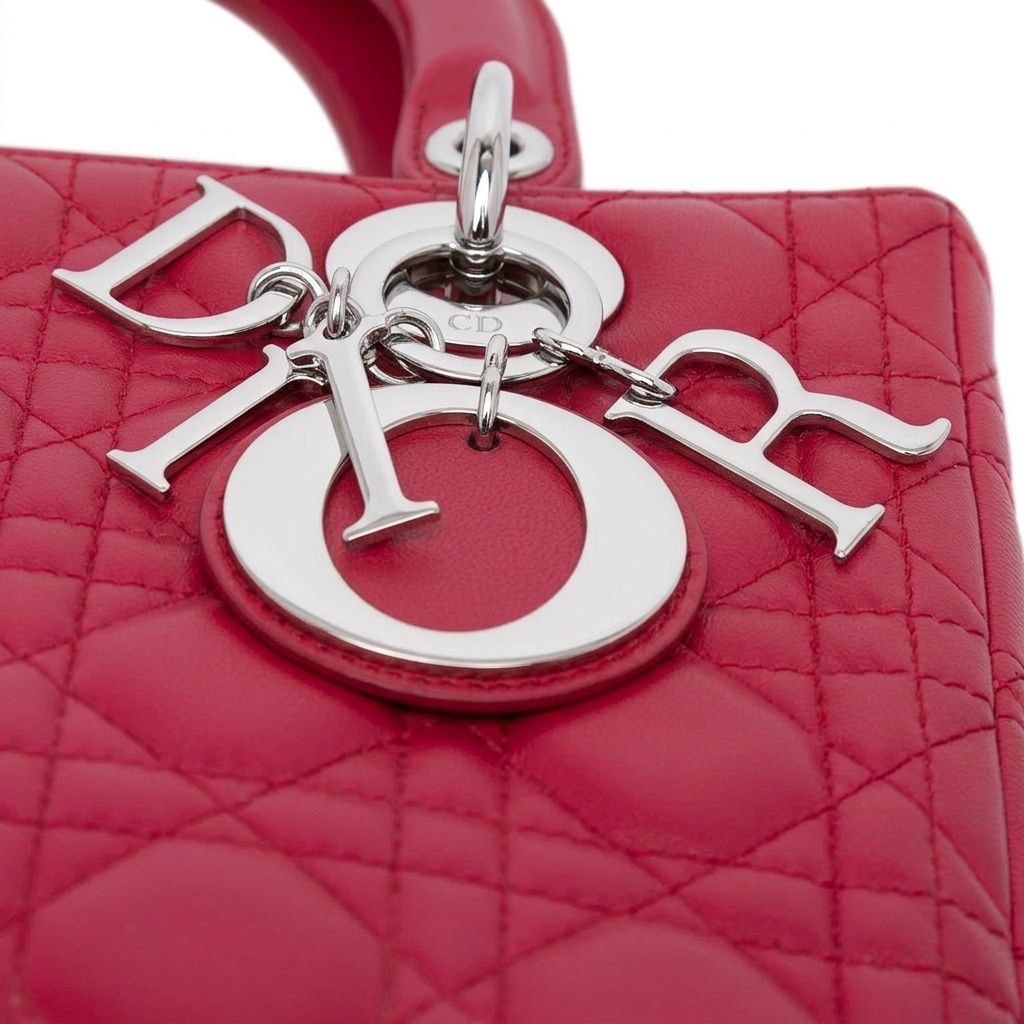 Medium Lady Dior Pink Lambskin