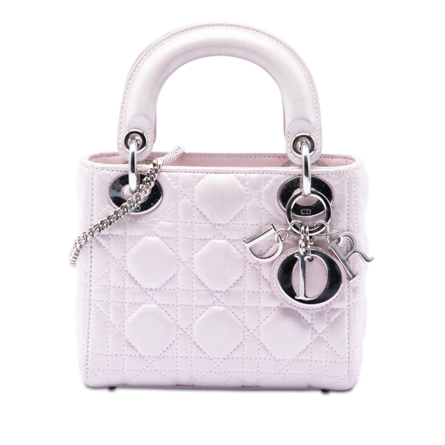 Mini Lady Dior Soft Lilac Iridescent Lambskin