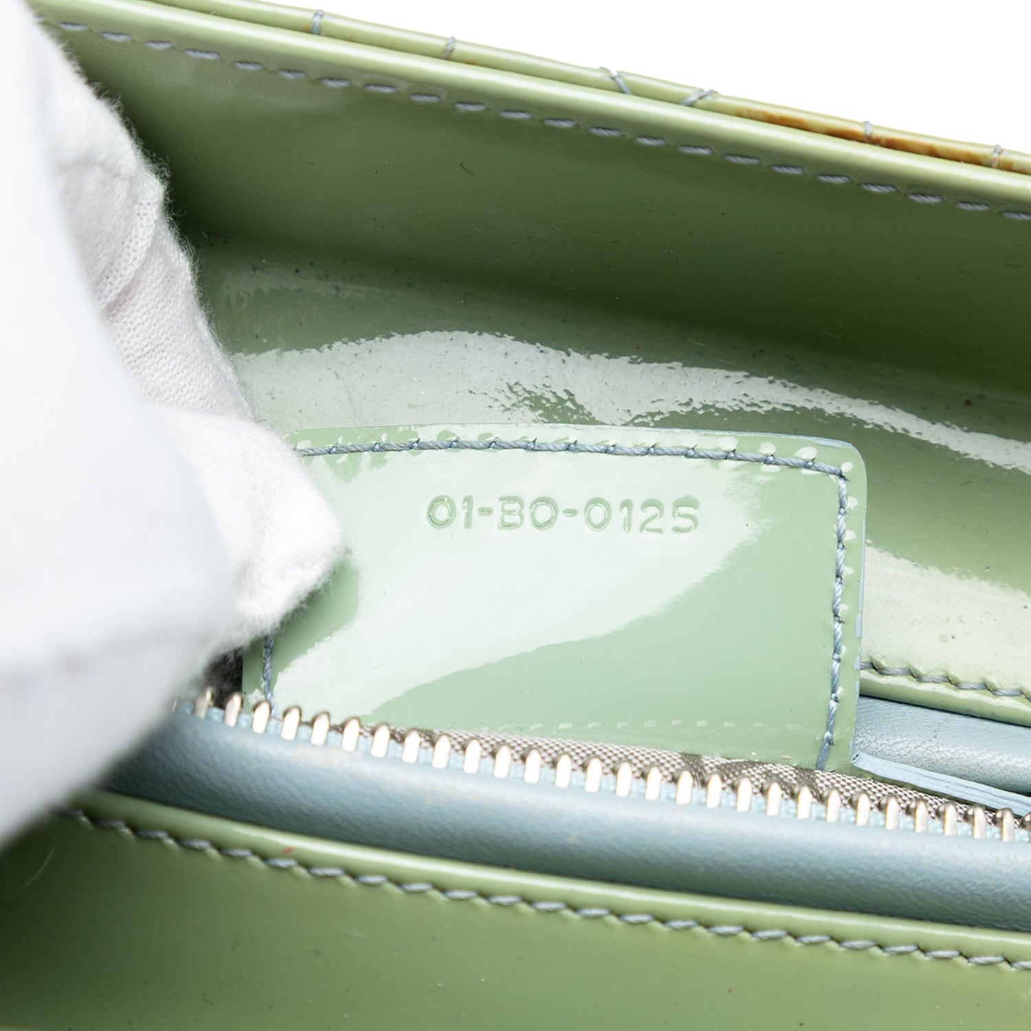 Medium Lady Dior Mint Patent Leather