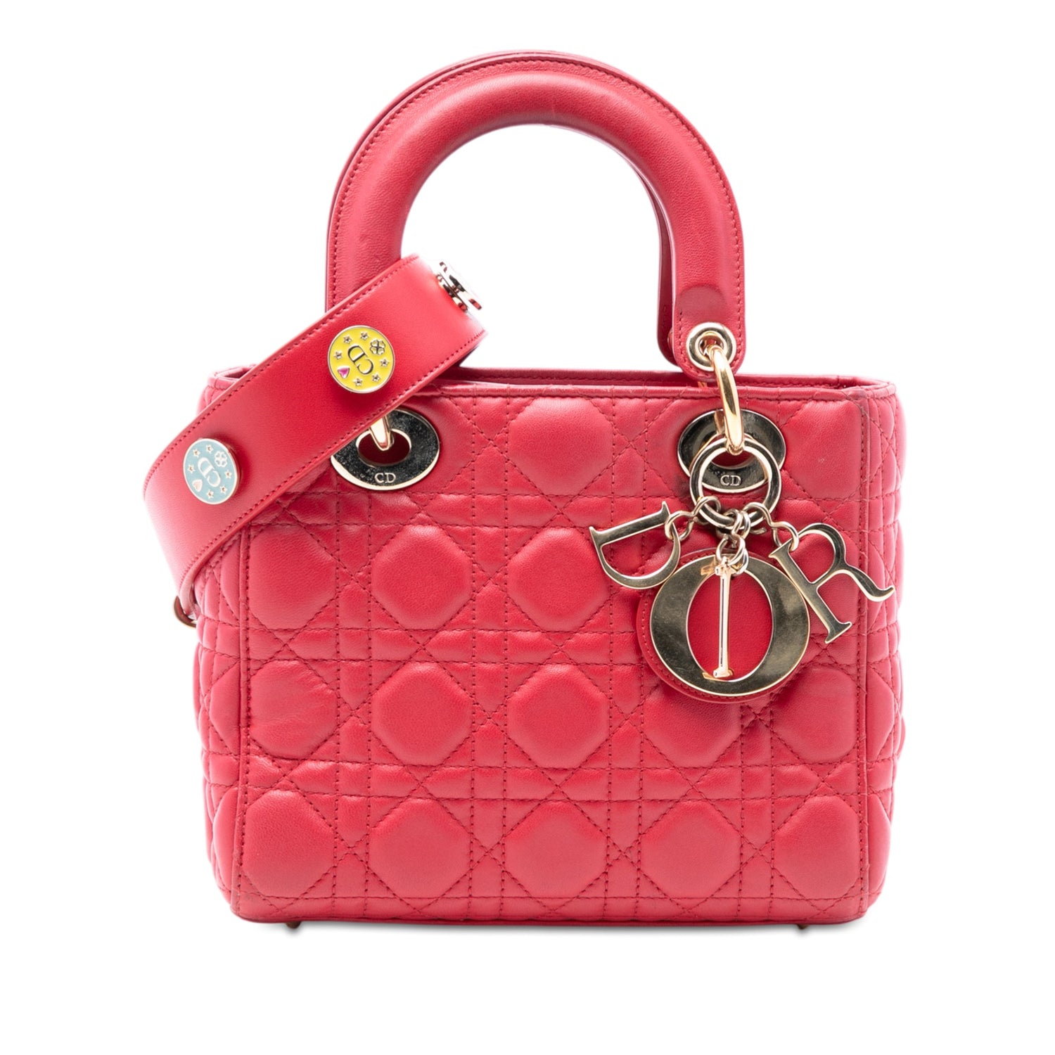 Small Lady Dior Coral Pink Lambskin