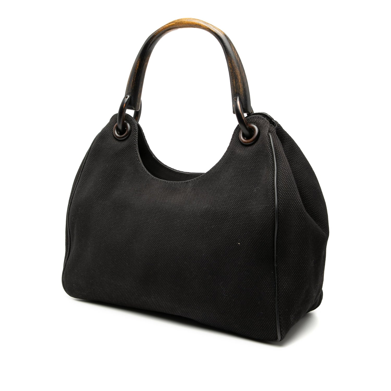 Gucci Hobo Bamboo Cotton Black