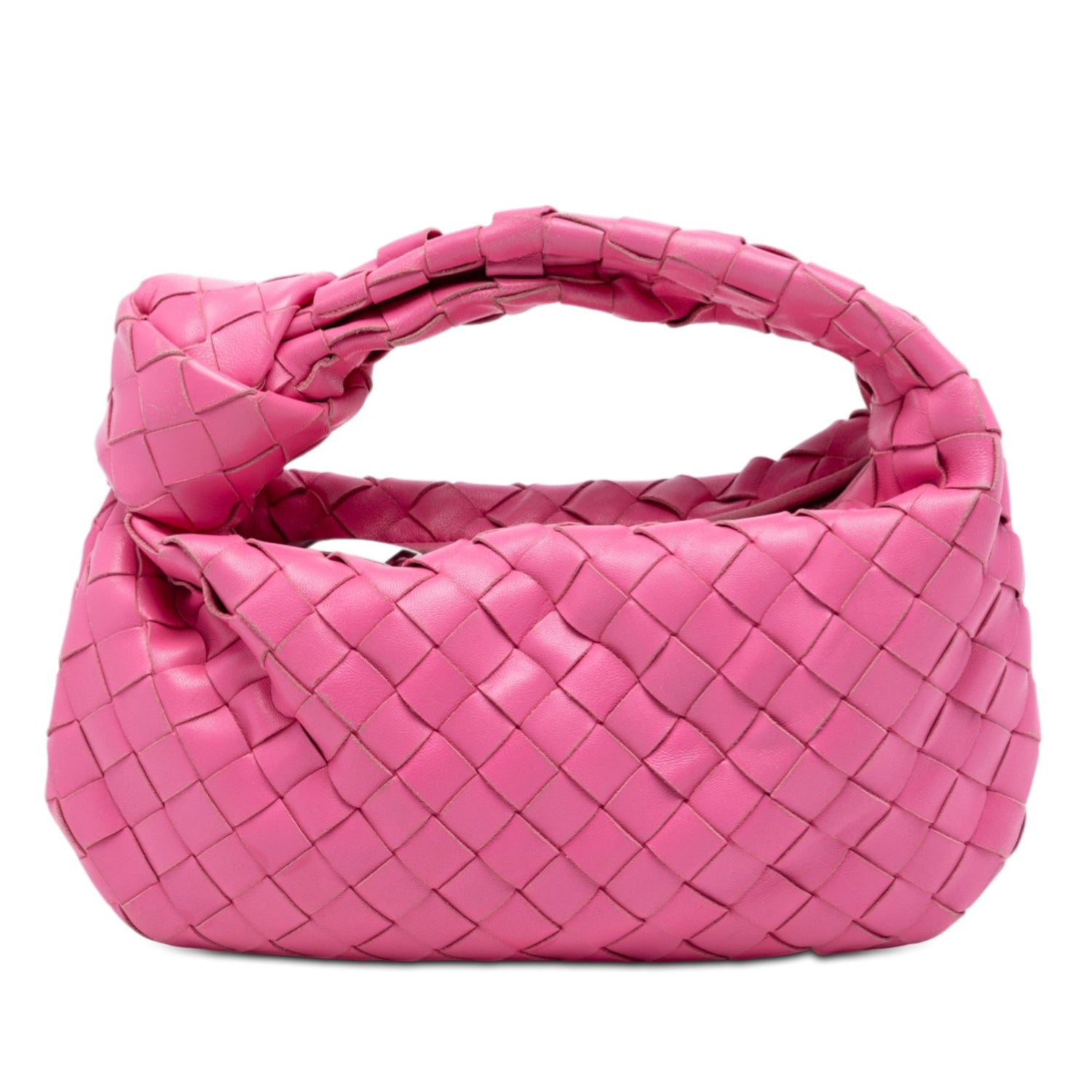 BV Mini Jodie Pink Intrecciato Lambskin