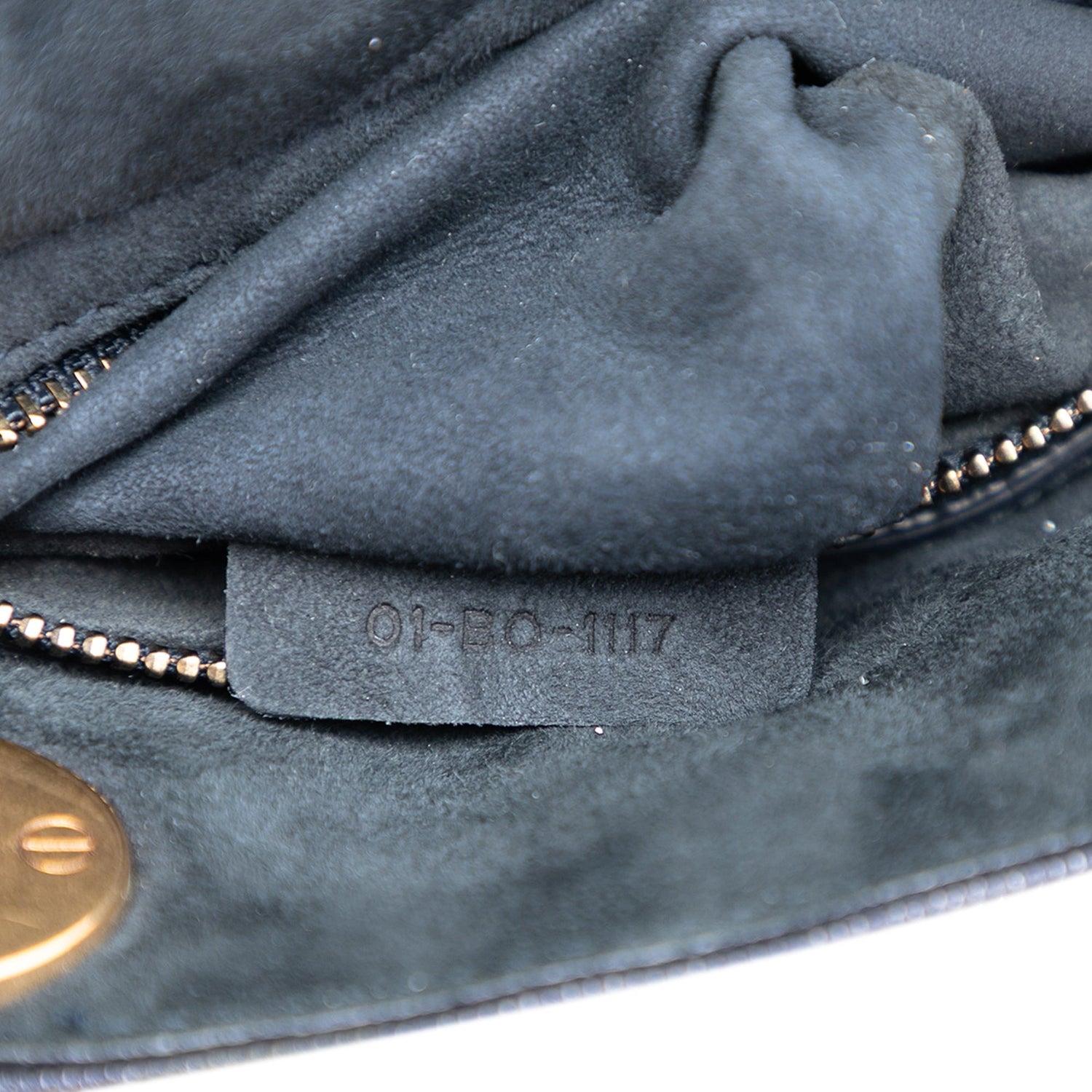 Mini Lady Dior Gold Studded Cannage Denim