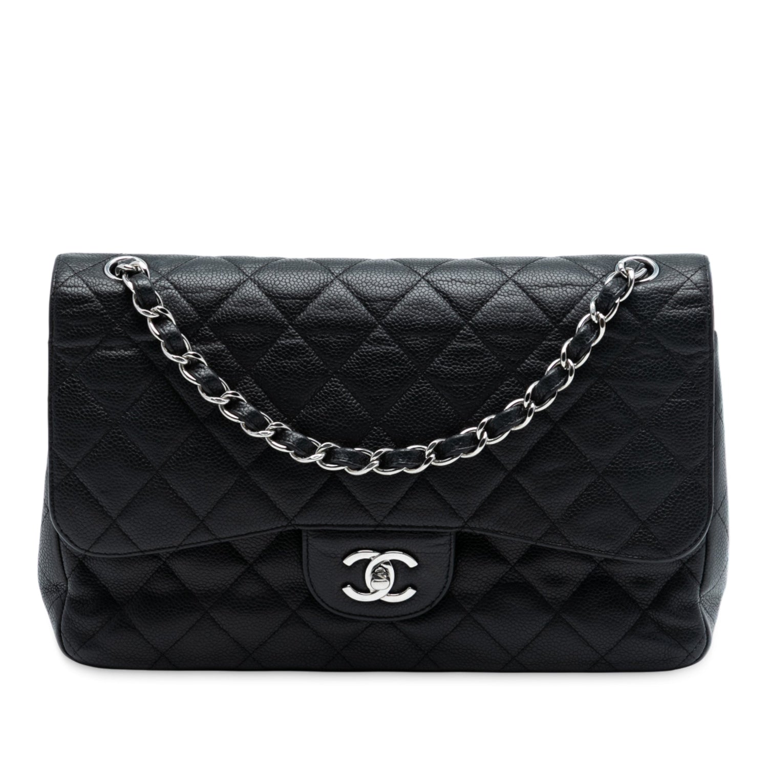 Chanel Jumbo Classic Double Flap Black Caviar Leather