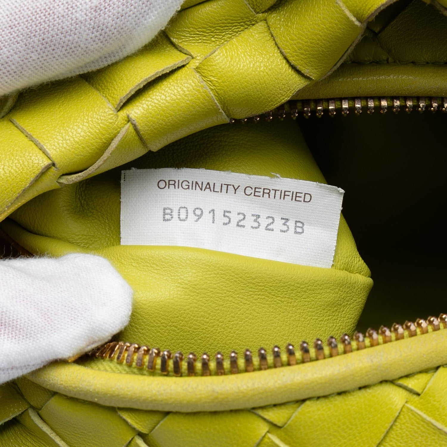 BV Mini Jodie Yellow Lime Intrecciato Lambskin